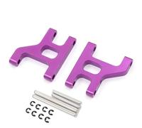 JUNPIY 2 pezzi in metallo braccio sospensione anteriore bracci oscillanti 1/10 RC Crawler Car, for Tamiya, for CC01 CC-01 Collegamento del braccio di controllo della sospensione(Purple)