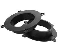 JUNPIY 2 Set distanziatori for altoparlanti, adattatori for altoparlanti tweeter, for Mazda, CX-9 2016-2023, impermeabili, for 6,5#39;#39; ABS nero anteriore Anello distanziatore per altoparlanti
