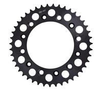 JUNPIY 520 43T 47T 51T Pignone Posteriore Ruota Fissa CRM250A XR250R XR250S XR250 III S Baja XR 250 400 XR400 XR400R XR650R Pignone di trasmissione posteriore per moto(43T)