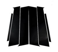 JUNPIY 6 pezzi di montanti lucidati, for Mitsubishi, Lancer 2010-2016, copertura for finestra, adesivo for colonna BC Copertura per finestrini auto