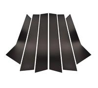 JUNPIY 6 pezzi montanti for auto finestre modanature for porte copertura lucida nero pianoforte, for Porsche, for MACAN, 2014-2022 accessori esterni Copertura per finestrini auto