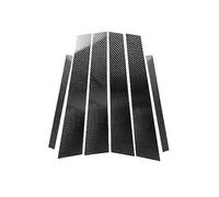JUNPIY 6 pezzi montanti for finestrini auto rivestimenti for porte copertura esterna aspetto fibra di carbonio, for Toyota, Corolla, 2014 2015 2016 2017 2018 Copertura per finestrini auto