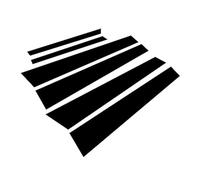 JUNPIY 6 pezzi nero lucido porta finestra pilastro montanti rivestimento adesivo, for, classe S W221 2005 2006 2007 2008 2009-2013 Copertura per finestrini auto