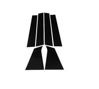 JUNPIY 6 pz Pilastro Messaggi Finestra Porta Trim Adesivo Kit di Copertura Auto Styling, for Chevrolet, Malibu Sedan 2013 2014 2015 2016 2017-2021 Copertura per finestrini auto(BLACK 2016-2021)