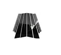 JUNPIY 8 pezzi nero lucido porta finestra pilastro montanti copertura pannello decorativo adesivo, for, X1 F48 2016-2022 E84 2010-2015 Copertura per finestrini auto(BLACK For F48 2016-2022)