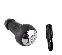 JUNPIY Adattatore for leva del pomello del cambio a 5 marce for auto, for Peugeot, 106 107 205 206 306 406 307 308 3008, for Citroen, for Picasso C1 C2 Pomello del cambio(BLACK Knob and Adapter)