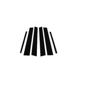 JUNPIY Adesivi for finiture montanti finestrini, for, Serie 3 E46 4 porte 1998-05 E90 2005-2012 F30 F31 F34 F35 2012-2018 G20 G21 2019-2023 Copertura per finestrini auto(BLACK For G20 G21 2019-23)