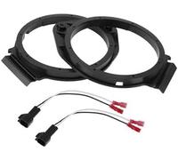 JUNPIY Anello distanziatore for altoparlante, adattatore for distanziatore for altoparlante tweeter, for GMC Sierra 1995-2006 impermeabile nero 2 set Anello distanziatore per altoparlanti