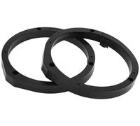 JUNPIY Anello distanziatore for altoparlante, adattatore for distanziatore for altoparlante tweeter, for Civci impermeabile nero 2 pezzi Anello distanziatore per altoparlanti