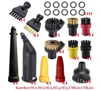 JUNPIY Aspirapolvere a vapore Macchina SC1 SC2 SC3 SC4 SC5 SC7 CTK10 CTK20 Parti Spazzola Testa Ugello potente Accessori Accessori per pulitori a vapore(Set-6)