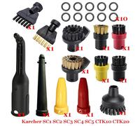 JUNPIY Aspirapolvere a vapore Macchina SC1 SC2 SC3 SC4 SC5 SC7 CTK10 CTK20 Parti Spazzola Testa Ugello potente Accessori Accessori per pulitori a vapore(Set-7)