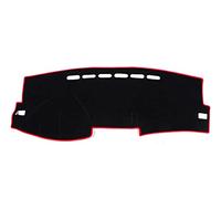 JUNPIY Auto Cruscotto Copertura Zerbino Pad Dash Parasole Strumento di Protezione Tappeto, for TOYOTA, for Corolla, 2006 2007 2008 2009 2010 2011 2012 2013 Tappetino copri cruscotto(Black(Red Edge))