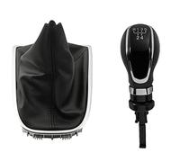 JUNPIY Auto MT Pomello del cambio Leva Stick Ghetta Copri bagagliaio Collare, for Buick, for Excelle GT/XT, for Opel, for Astra 2009-2014 Pomello del cambio(BLACK 5 Speed Combo)