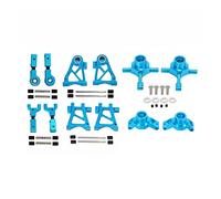 JUNPIY Bracci di sospensione in metallo Set portamozzo snodo dello sterzo, for Tamiya, for TT-02 TT02 1/10 RC Accessori for parti di aggiornamento for auto Collegamento del braccio di controllo della