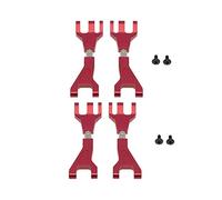 JUNPIY Bracci di sospensione superiori anteriori posteriori in alluminio 4 pezzi 1/10, for Redcat, for Blackout XTE SC XBE (Pro) Accessori for parti di aggiornamento Collegamento del braccio di contro