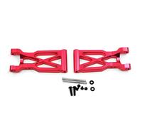 JUNPIY Bracci oscillanti del braccio di sospensione posteriore in lega di alluminio da 2 pezzi, for Wltoys, for auto RC 104001 1/10 Collegamento del braccio di controllo della sospensione(Rot)