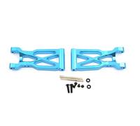 JUNPIY Bracci oscillanti del braccio di sospensione posteriore in lega di alluminio da 2 pezzi, for Wltoys, for auto RC 104001 1/10 Collegamento del braccio di controllo della sospensione(Light Blue)