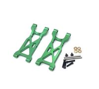 JUNPIY Bracci oscillanti del braccio di sospensione posteriore in lega di alluminio, for Wltoys, for auto RC 104001 1/10 Collegamento del braccio di controllo della sospensione(Green)