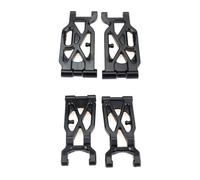 JUNPIY Bracci oscillanti del braccio sospensione anteriore e posteriore da 4 pezzi, for Wltoys, for pezzi di ricambio for auto 104001 1/10 RC 104001-1858/104001-1859 Collegamento del braccio di contro