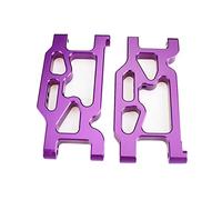JUNPIY Bracci oscillanti del braccio sospensione anteriore in lega di alluminio da 2 pezzi, for Wltoys, for auto RC 104001 1/10 Collegamento del braccio di controllo della sospensione(Purple)