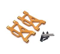 JUNPIY Bracci oscillanti del braccio sospensione anteriore in lega di alluminio, for Wltoys, for auto RC 104001 1/10 Collegamento del braccio di controllo della sospensione(Yellow)