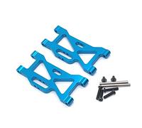 JUNPIY Bracci oscillanti del braccio sospensione anteriore in lega di alluminio, for Wltoys, for auto RC 104001 1/10 Collegamento del braccio di controllo della sospensione(Blue)