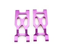 JUNPIY Bracci oscillanti del braccio sospensione posteriore in lega di alluminio da 2 pezzi, for Wltoys, for auto RC 104001 1/10 Collegamento del braccio di controllo della sospensione(Purple)