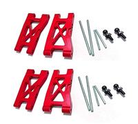 JUNPIY Braccio sospensione anteriore e posteriore in metallo 4 pezzi, for Traxxas, for LaTrax, for Teton 1/18 RC Accessori for parti di aggiornamento for auto Collegamento del braccio di controllo del