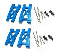 JUNPIY Braccio sospensione anteriore e posteriore in metallo 4 pezzi, for Traxxas, for LaTrax, for Teton 1/18 RC Accessori for parti di aggiornamento for auto Collegamento del braccio di controllo del