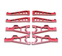 JUNPIY Braccio sospensione superiore e inferiore in metallo da 8 pezzi, for JLB Racing, for Cheetah 11101 21101 J3 Speed 1/10 RC Car Collegamento del braccio di controllo della sospensione