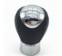 JUNPIY Car Styling Pomello del cambio in pelle Leva del cambio Collare Ghetta Custodia protettiva for Mazda, 6 M6 2002 2003 2004 2005 2006 2007 Pomello del cambio(BLACK 5speed a)