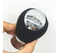 JUNPIY Car Styling Pomello del cambio in pelle Leva del cambio Collare Ghetta Custodia protettiva for Mazda, 6 M6 2002 2003 2004 2005 2006 2007 Pomello del cambio(BLACK 6speed a)