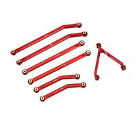 JUNPIY Collegamenti del telaio in alluminio CNC ad alta distanza 1/24 RC Crawler Car LWB 133,5 mm, for assiale, for SCX24 AXI90081 Catenaccio AXI00004 B17 Collegamento del braccio di controllo della s
