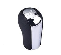 JUNPIY Copri cuffia pomello cambio 5/6 velocità, for Toyota, for Corolla, for Aygo for Verso, for RAV4, for Yaris for Vitz for Urban Pomello del cambio(BLACK 6-speed Bright)