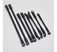 JUNPIY Estremità asta ABS in lega di alluminio da 8 pezzi/set, for auto cingolata 1/10 RC D90 D110 90234 Collegamento del braccio di controllo della sospensione