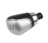 JUNPIY For Focus, 2 MK2 2005-2011, for Fiesta, for Kuga 2008-2012 Auto 5 6 marce pomello del cambio con ghetta in pelle Pomello del cambio(6 Silver)