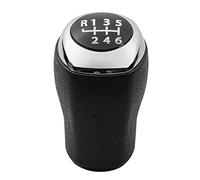 JUNPIY For Hyundai, for Elantra, for GT for Accent for Solaris, for Avante MD Leva del pomello del cambio cromata/opaca Testa del bastone del cambio Pomello del cambio(BLACK Bright 6 Speed)