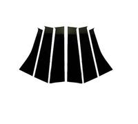 JUNPIY For Mitsubishi, Outlander 2013-2020 Pilastro in fibra di carbonio lucidato 6 pezzi Copertura for finestra Adesivo colonna BC Copertura per finestrini auto