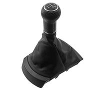 JUNPIY For Seat, for Ibiza 2002 2003 2004 2005 2006 2007 2008 Car Styling Leva del pomello del cambio Stick Ghetta Boot Cover Collare Parapolvere Pomello del cambio(BLACK 5 Speed)