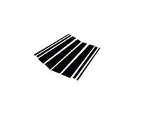 JUNPIY For Toyota, Land Cruiser, Prado Nero lucido Montanti for auto Finestra Rifiniture for porte Copertura adesiva, for Lexus, GX470 LX570 GX460 Copertura per finestrini auto(BLACK C)