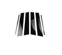 JUNPIY For VW, for Golf, MK6 2009-2012 MK7 2013-2020 MK8 2021-2023 Porta Finestra Pilastro Messaggi Trim Adesivi Kit di Copertura Accessori Decorativi Copertura per finestrini auto(BLACK 2009-2012)