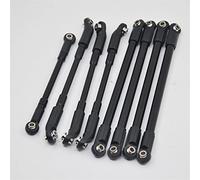 JUNPIY Kit asta di collegamento superiore inferiore in lega di alluminio da 8 pezzi/lotto Collegamento robusto del veicolo, for auto cingolata 1/10 RC D90 Collegamento del braccio di controllo della