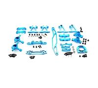 JUNPIY Kit di accessori for la modifica del metallo Bracci di sospensione Fuso a snodo, for Tamiya, for TT02 TT-02 1/10 RC Parti di aggiornamento for auto Collegamento del braccio di controllo della s