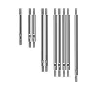 JUNPIY Kit smontato for asta di collegamento in acciaio inossidabile da 10 pezzi, passo 313 mm, 1/10, for Traxxas, for auto cingolata TRX4 RC Collegamento del braccio di controllo della sospensione