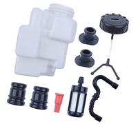 JUNPIY Kit tubo filtro tappo serbatoio carburante, for STIHL, MS180 MS170 MS 180 170 018 017 W Tamponi/tappi AV Parte di ricambio for motosega a 2 tempi Tappo del serbatoio del carburante