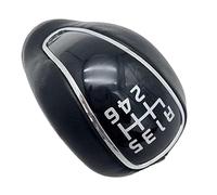 JUNPIY Leva del pomello del cambio in pelle a 5/6 velocità, for Kia, for forte for Cerato K3 K4, for Hyundai, IX25 for Creta 2012-2016 Accessori Pomello del cambio(BLACK R123456)