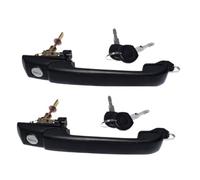 JUNPIY Maniglia esterna portiera auto con chiavi anteriore/posteriore/sinistra/destra, for Golf, for vento, 1H0837207B 1H0837207C 1H4839205 1H0837207 Maniglia per porta interna(BLACK Front Pair)