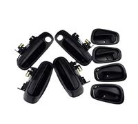 JUNPIY Maniglie esterne/interne for porte anteriori/posteriori sinistra/destra, for Corolla, for Chevrolet, Prizm 69206-02050 69210-02040 69210-02030 1998-02 Maniglia per porta interna(A Set Black)