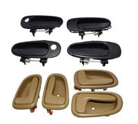 JUNPIY Maniglie interne/esterne for porte auto 6920612130 6920512130, for Corolla, Prizm 69220-12160 69210-12160 69230-12140 69240-12140 Maniglia per porta interna(Beige Inner Outer Bk)