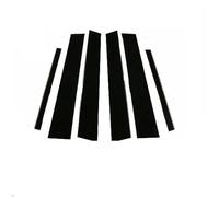 JUNPIY Montanti for finestrini Adesivo for rivestimento porta Decorazione nera, for, Serie 5 E60 Berlina 4DR 2003 2004 2005 2006 2007 2008 2009 2010 Copertura per finestrini auto